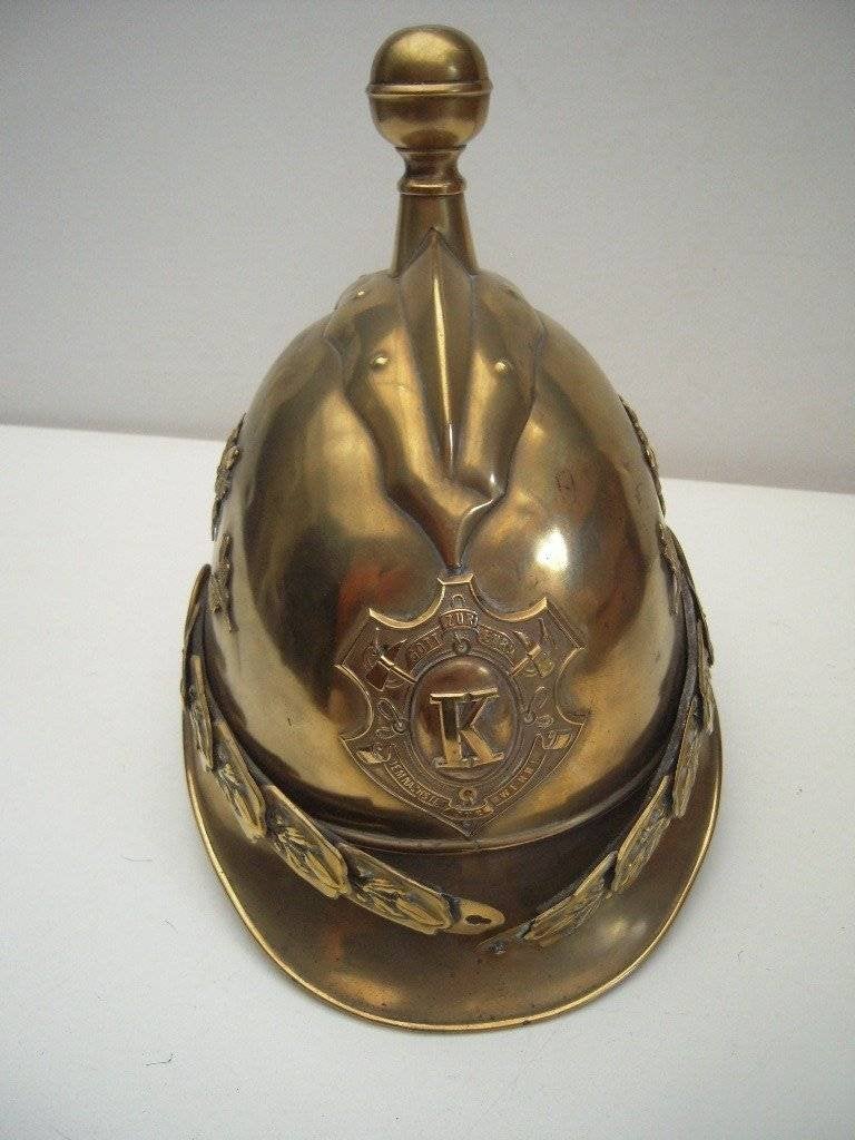 Helm # 35 - Duitsland - Brandweer Officier, Verzenden, Landmacht, Duitsland, Helm of Baret