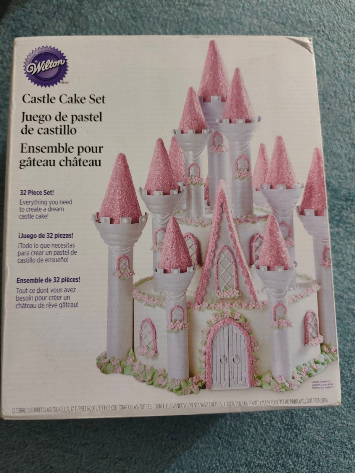 Wilton Castle Cake Set - Kasteel Taart Decoratie Set, Ophalen of Verzenden, Gebruikt, Taarten, Versiering