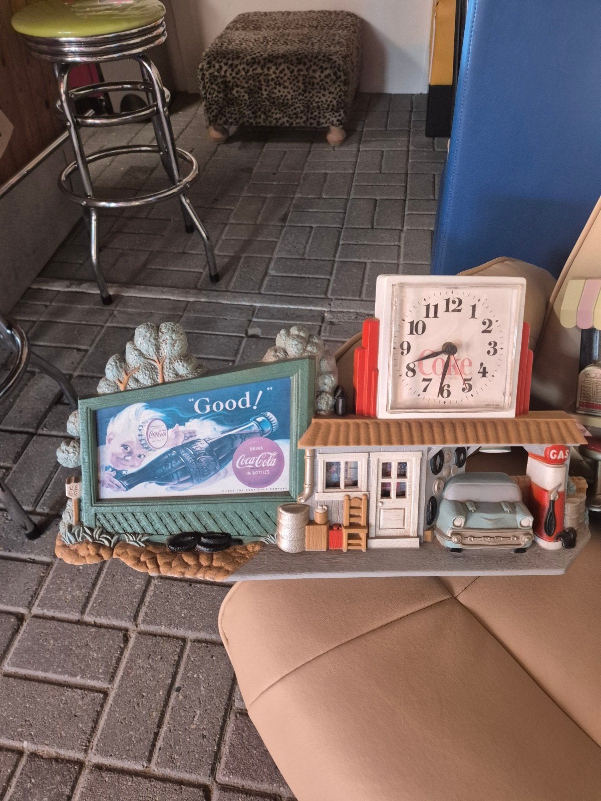 Set van 2 zeldzame vintage Coca-Cola klokken, Ophalen of Verzenden
