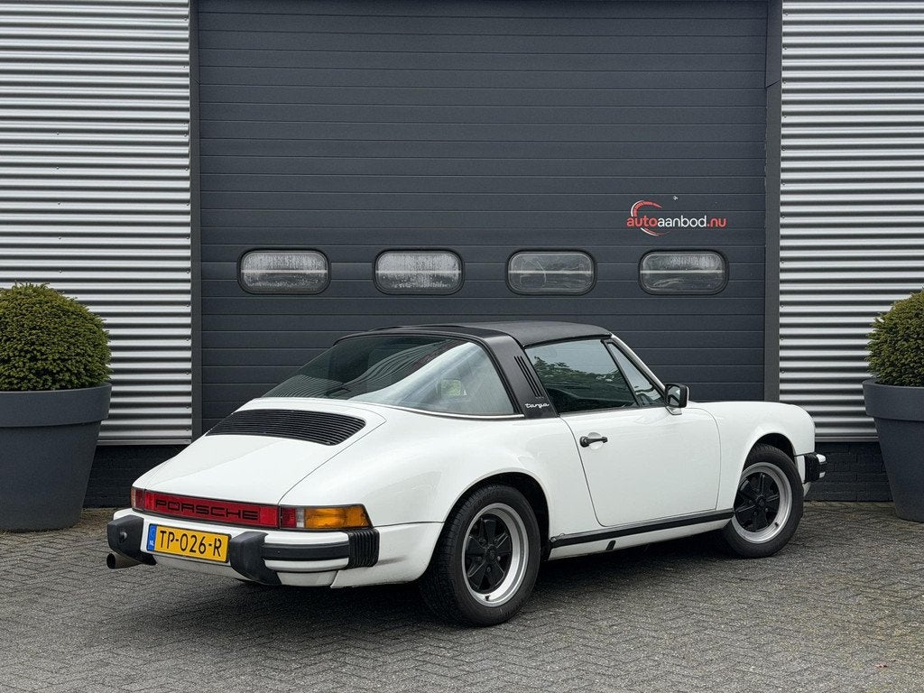 Porsche 911 3.0 SC Targa | Grand Prix White |, Auto's, Achterwielaandrijving, Gebruikt, Wit, Leder