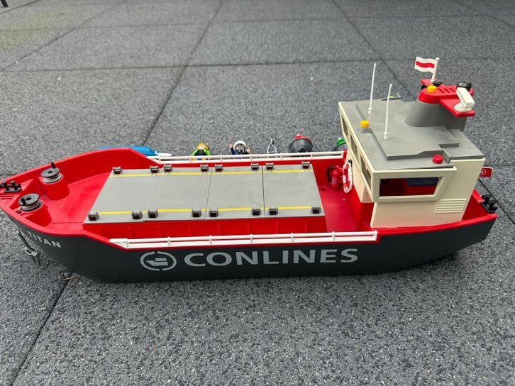 Playmobil vrachtschip 'Titan' met accessoires, Ophalen of Verzenden, Gebruikt