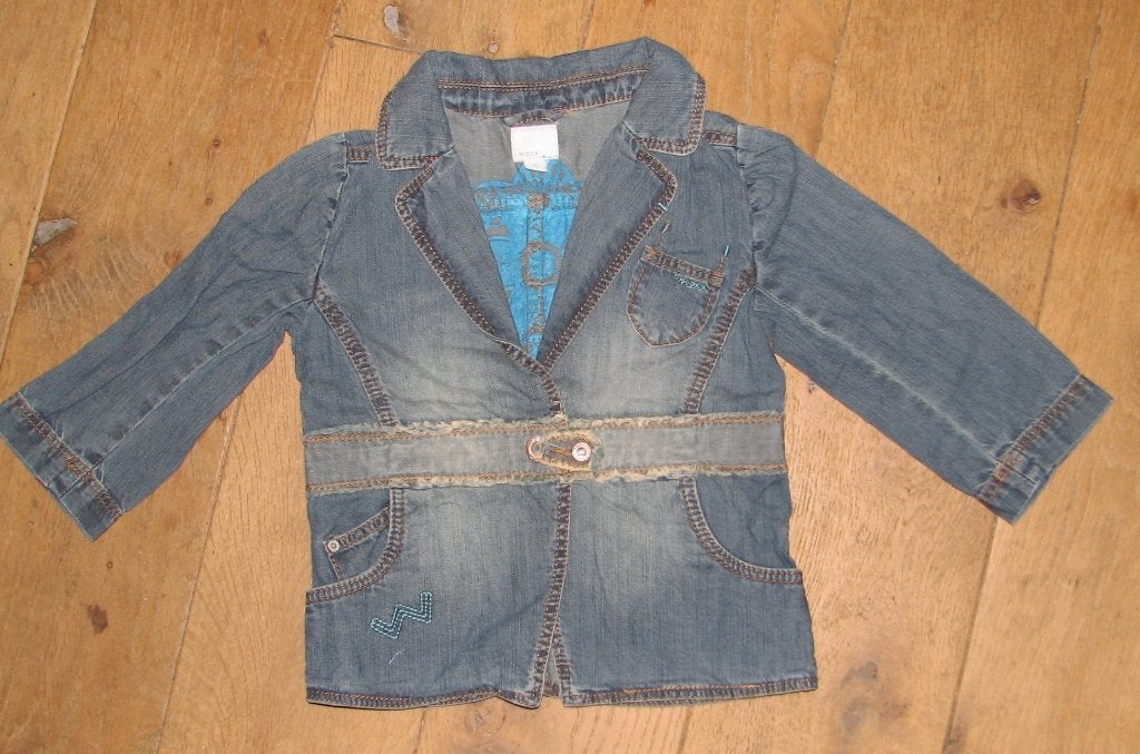 Spijkerjasje en broek van Mexx 86, Kinderen en Baby's, Mexx, Meisje, Ophalen of Verzenden, Zo goed als nieuw
