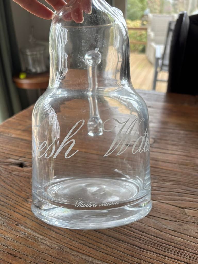 Riviera Maison  waterkan, Ophalen, Zo goed als nieuw, Glas, Overige stijlen