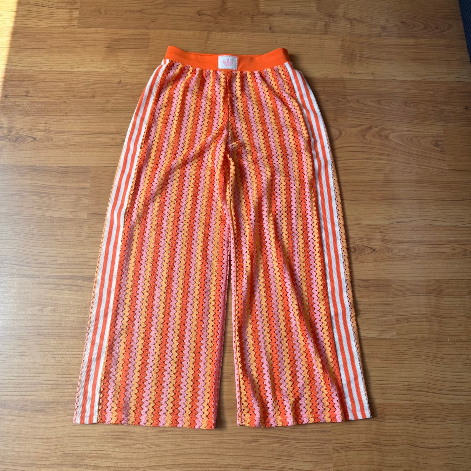 Adidas Originals Summer Glow Firebird Trainingsbroek - L, Verzenden, Maat 42/44 (L), Oranje, Zo goed als nieuw