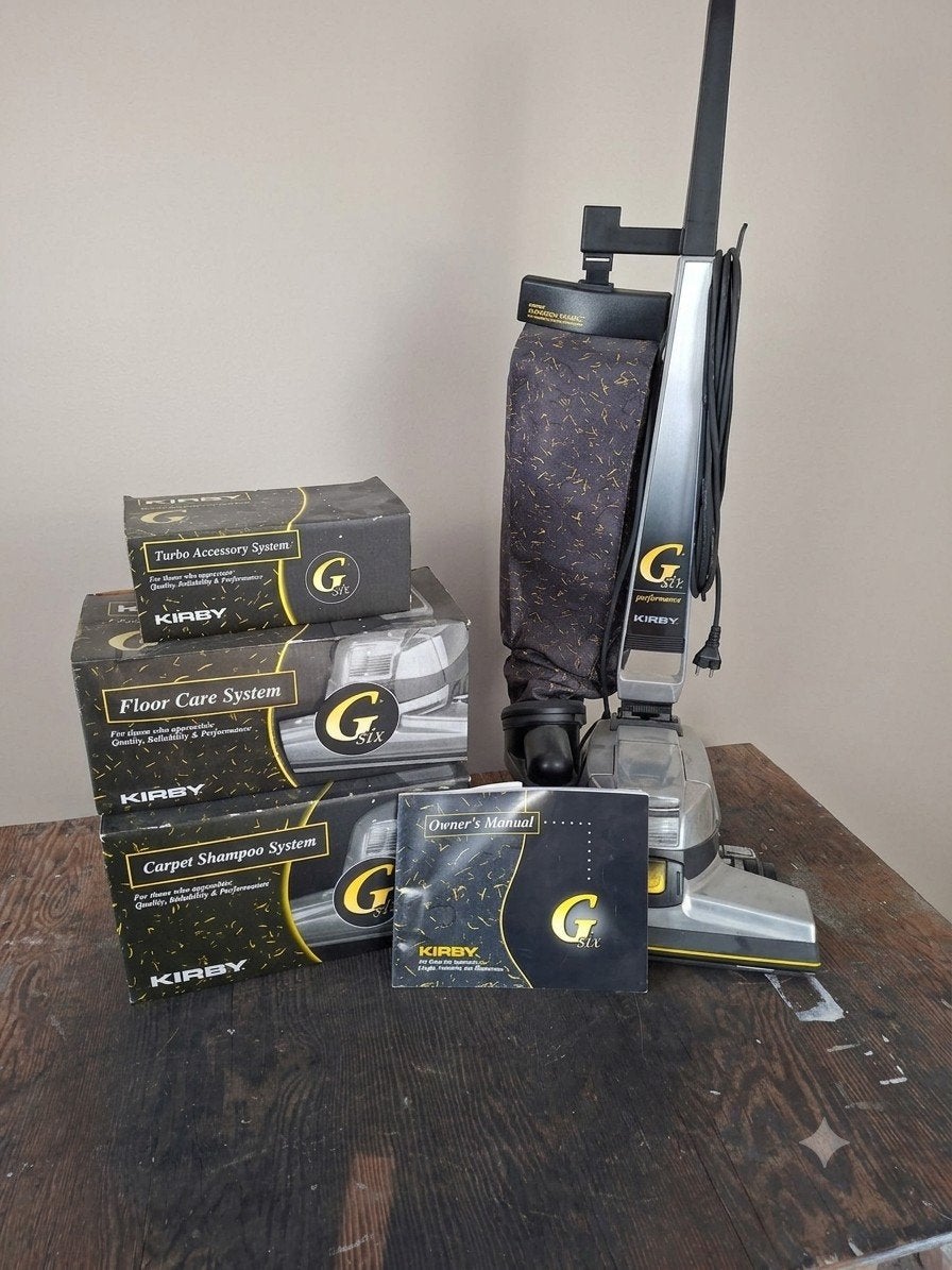 Kirby G Six Performance Stofzuiger met accessoires, Overige merken, Gebruikt, Geschikt voor harde vloeren, Sledestofzuiger