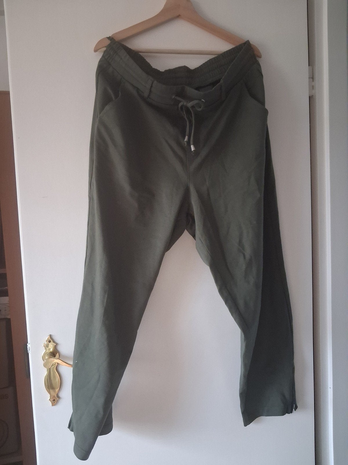 M.S. Mode kaki broek met ritsen, maat 48, Kleding | Dames, Maat 46/48 (XL) of groter, Ophalen of Verzenden, Lang, Groen