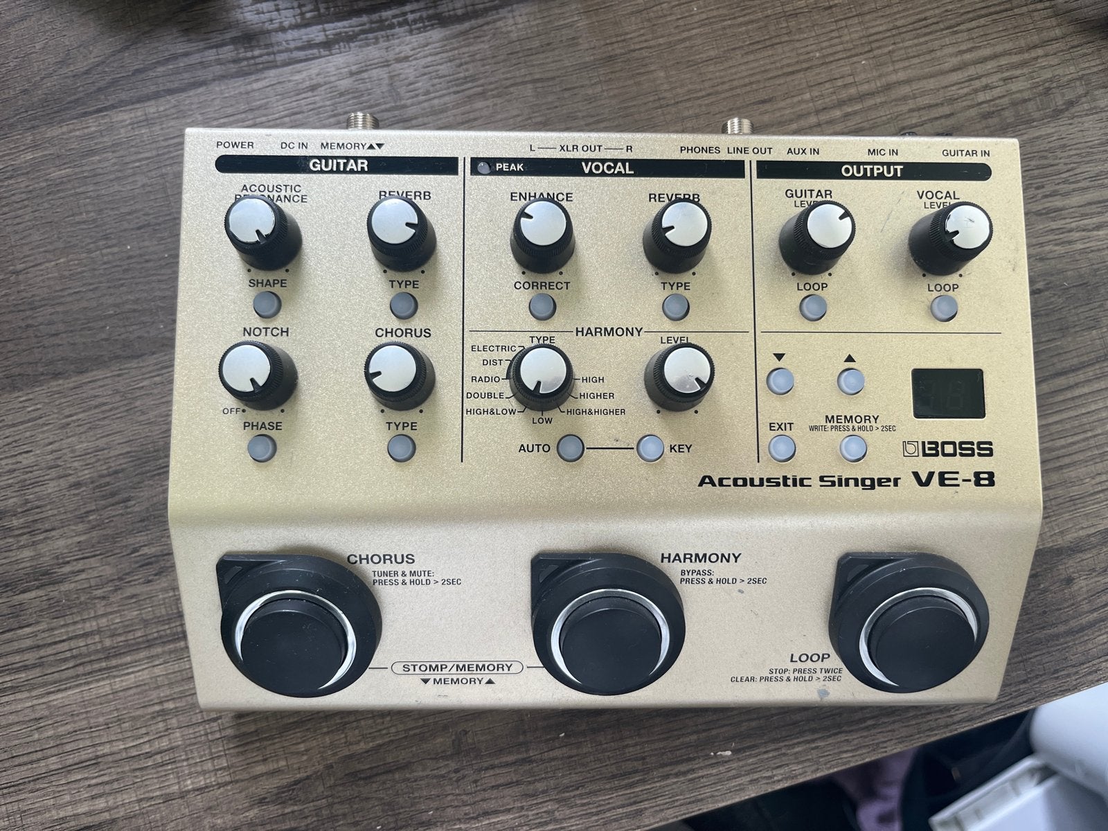 Boss VE-8 Acoustic Singer: Multi-effectpedaal voor singer-so, Muziek en Instrumenten, Ophalen, Gebruikt, Multi-effect