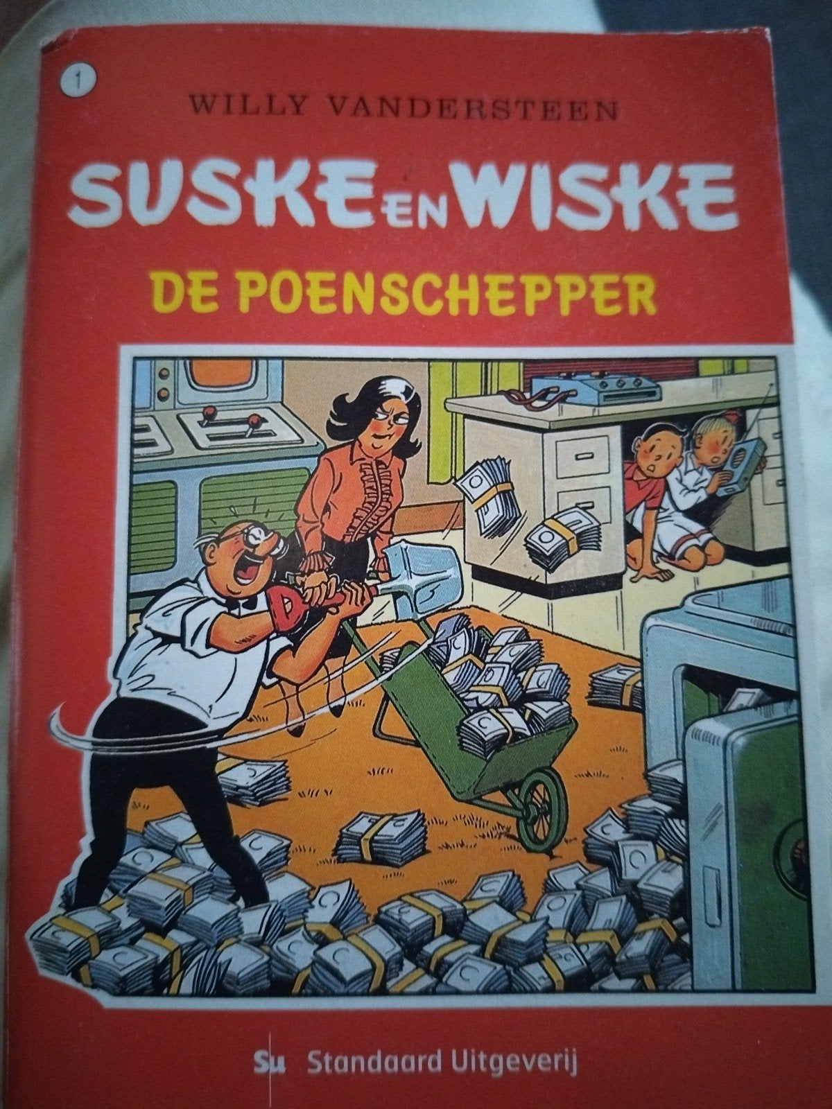Suske en Wiske - De Poenschepper (Softcover), Boeken, Stripboeken, Gelezen, Eén stripboek, Ophalen of Verzenden
