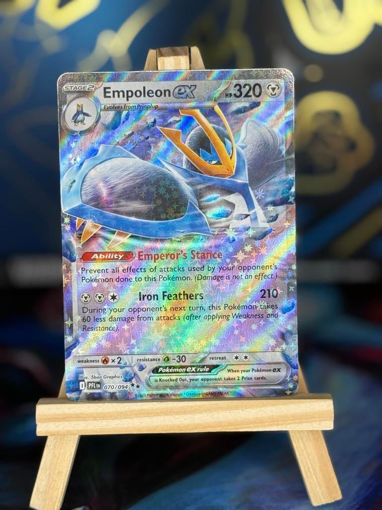 Empoleon ex #70 | Pokemon Phantasmal Flames, Ophalen of Verzenden, Zo goed als nieuw, Losse kaart, Foil
