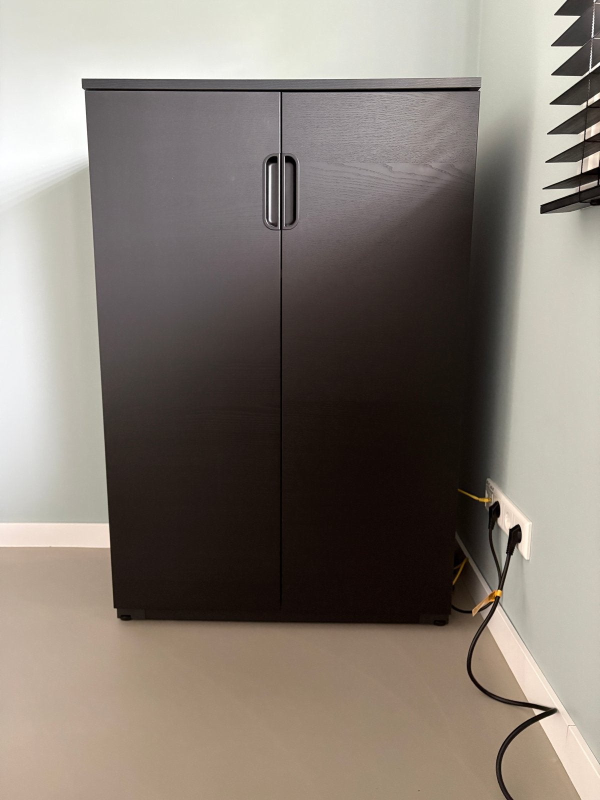 IKEA Galant kast, zwart gebeitst essenfineer, 120x80x45 cm., Huis en Inrichting, Ophalen, Zo goed als nieuw