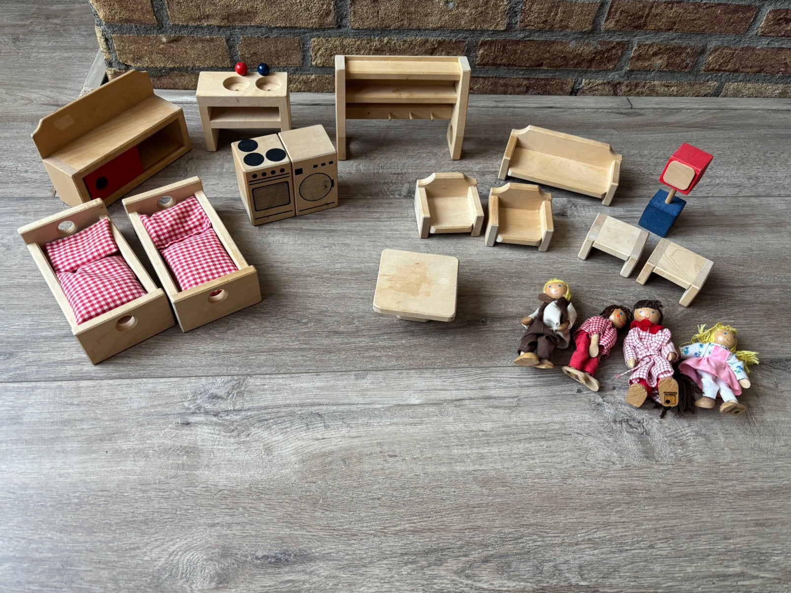 Diverse poppenhuis meubels en poppetjes, Verzamelen, Poppenhuizen en Toebehoren, Ophalen, Gebruikt, Decoratie