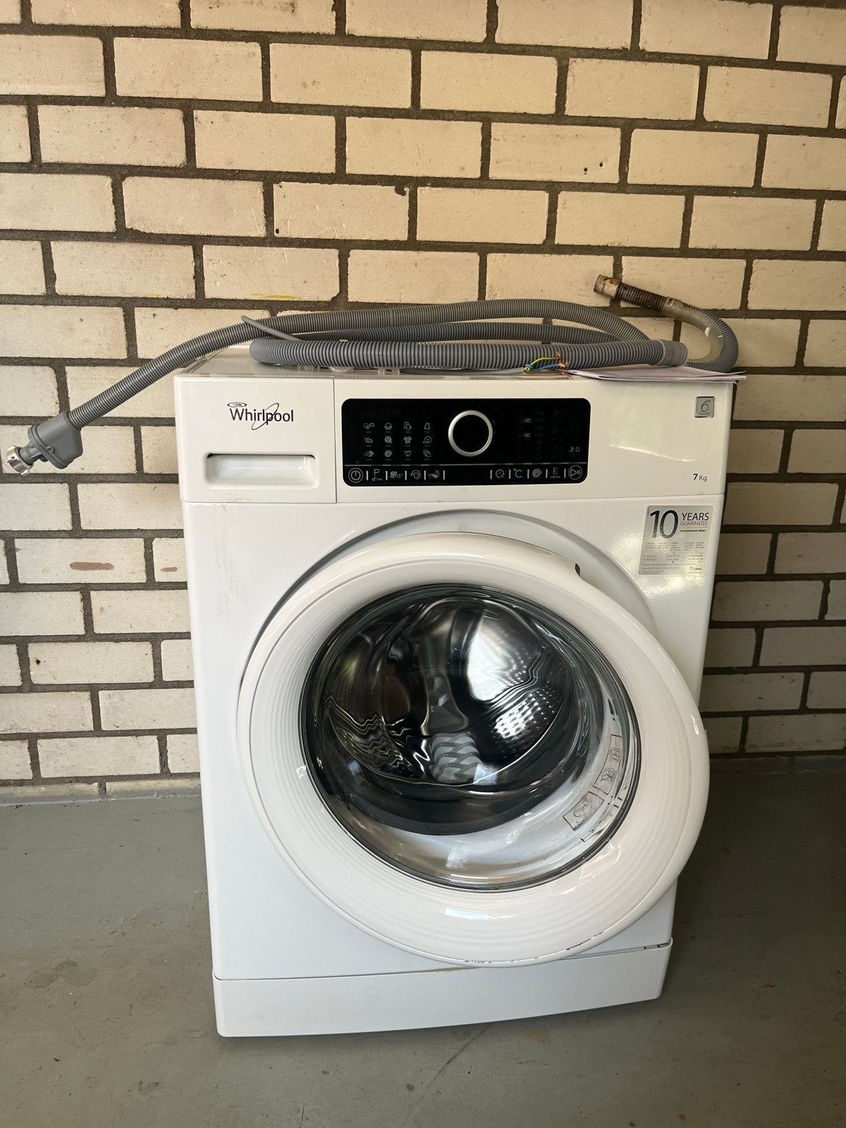 Whirlpool FSCR70410 Wasmachine - 7kg, 1400 toeren, Ophalen, Gebruikt, 85 tot 90 cm, 1200 tot 1600 toeren