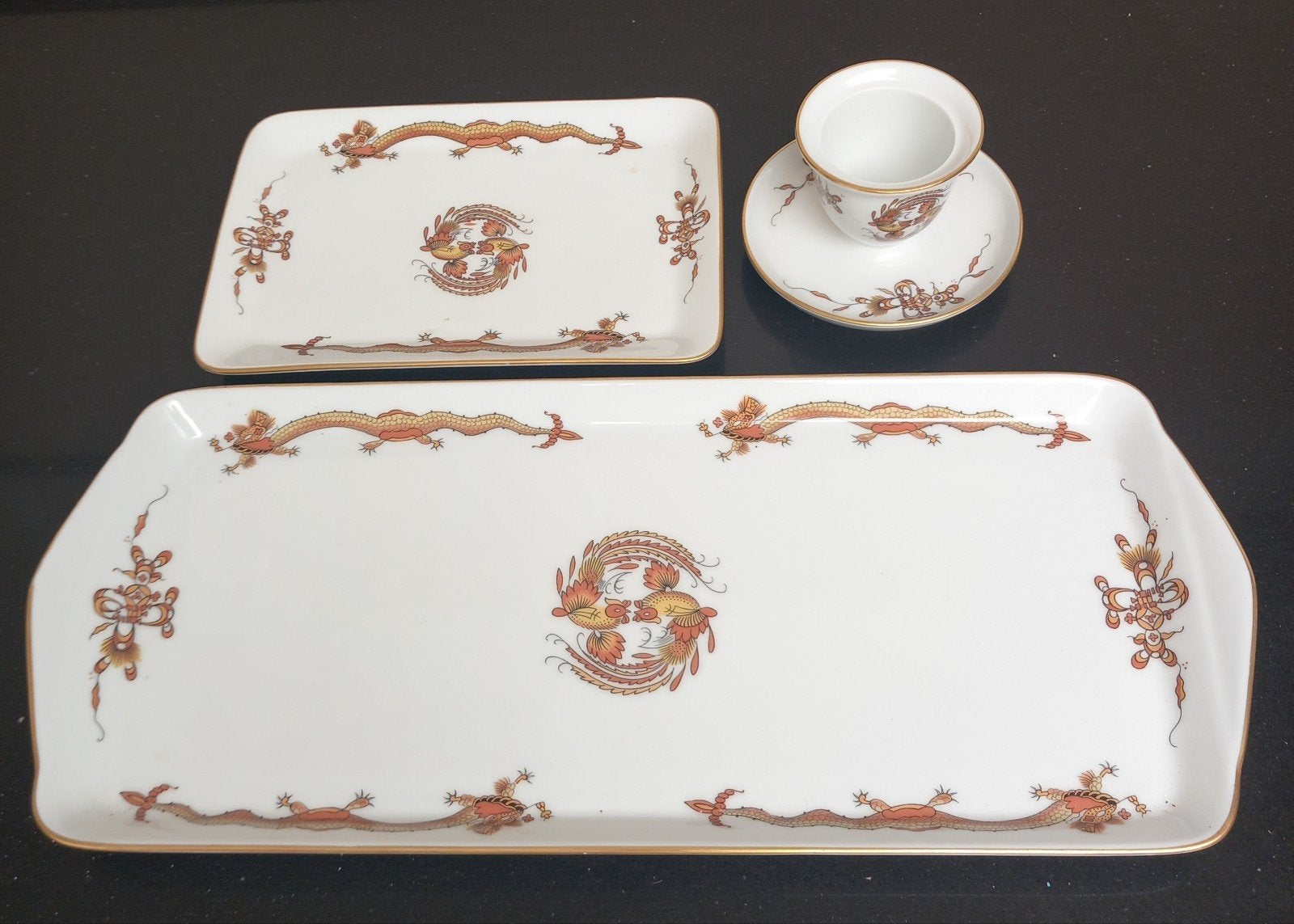 Royal tettau cakeschaal, eierdop op voetje,schaaltje, Ophalen of Verzenden