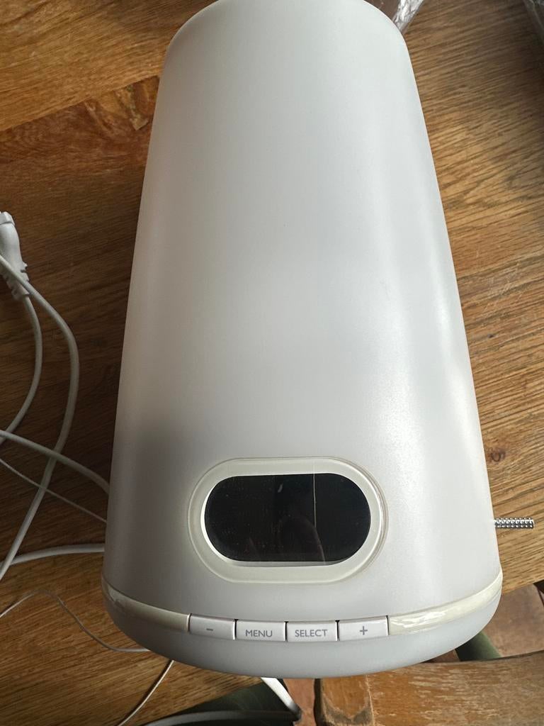 Philips HF3470 Wake-up Light Wekker - Zo goed als nieuw, Ophalen of Verzenden, Zo goed als nieuw, Digitaal
