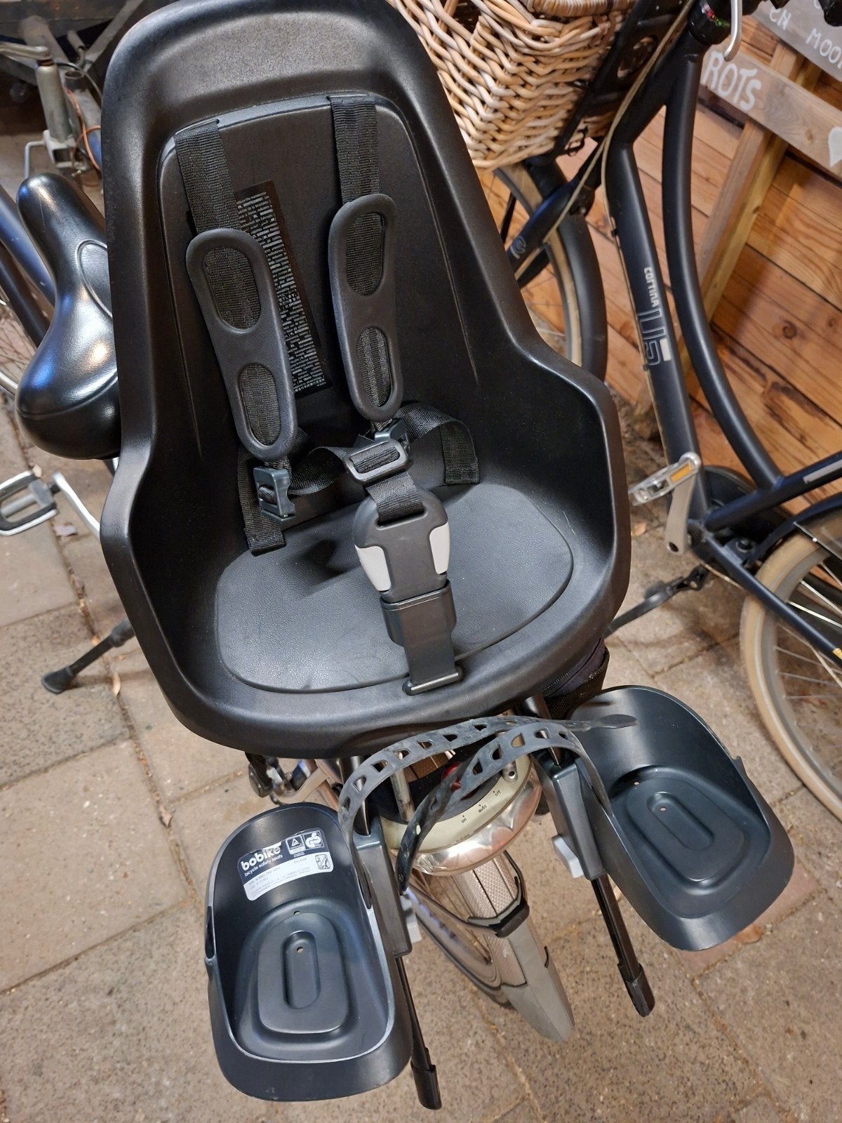 Bobike One Mini Voorzitje met Windscherm + Extra Adapter, Ophalen of Verzenden, Gebruikt, Voorzitje, Bobike
