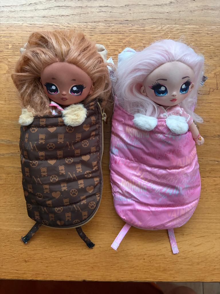 2 Na! Na! Na! Surprise poppen met slaapzakken en accessoires, Ophalen, Gebruikt, Overige typen