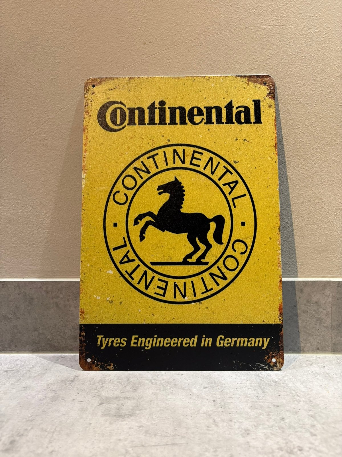 Mancave Bar Café Wanddecoratie metalen bordje Continental, Ophalen of Verzenden, Zo goed als nieuw, Auto's