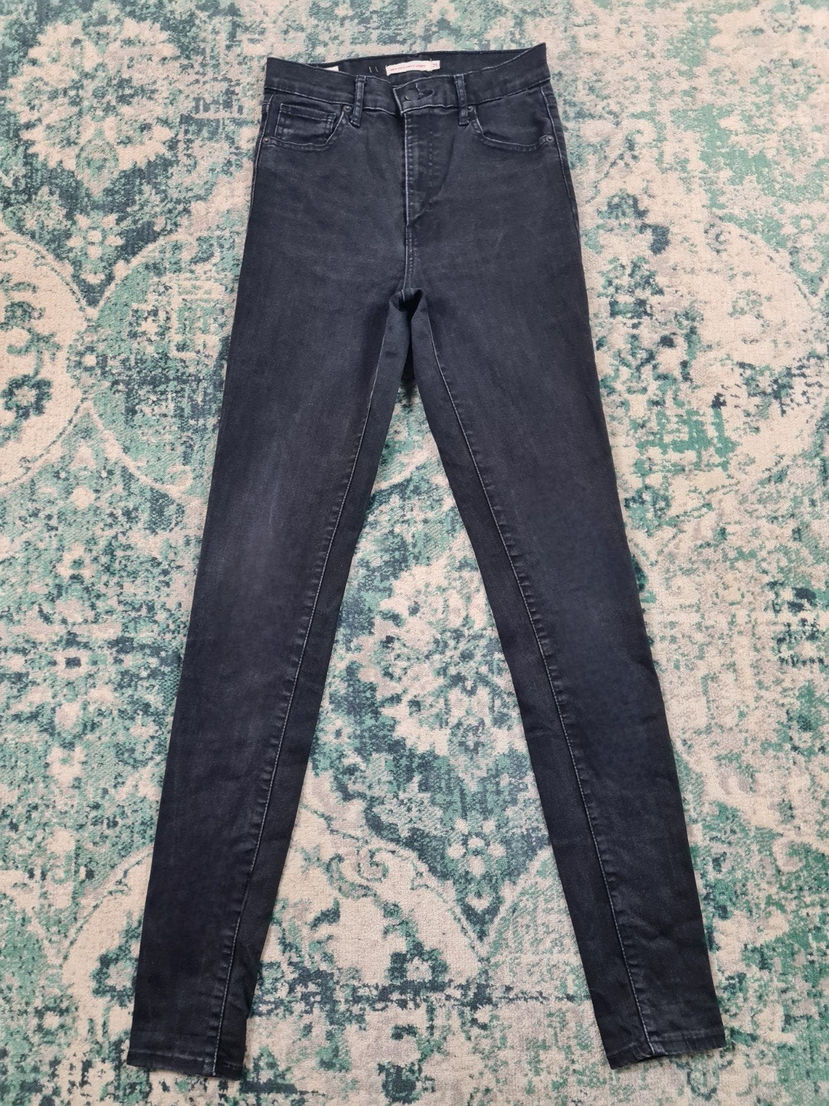 Levi's Mile High-rise super skinny W29 L34 Dames Tulsi2934, Zwart, Ophalen of Verzenden, Zo goed als nieuw, W28 - W29 (confectie 36)