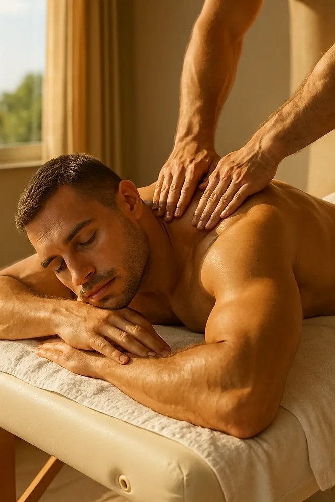 Full body ontspanningmassage voor heren - door man, Ontspanningsmassage