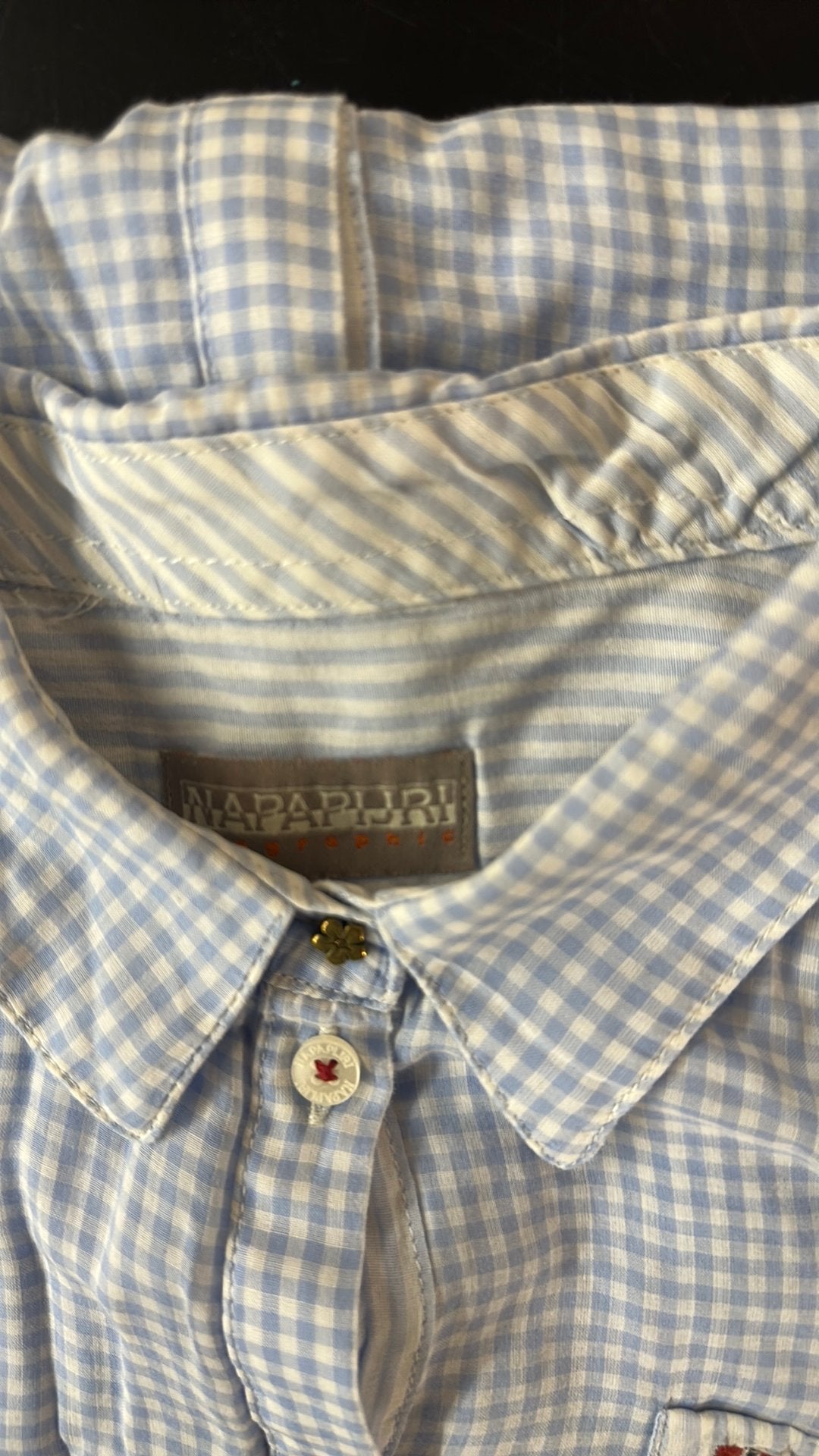 Naparijri bloes, Ophalen of Verzenden, Zo goed als nieuw, Maat 42/44 (L), Blauw
