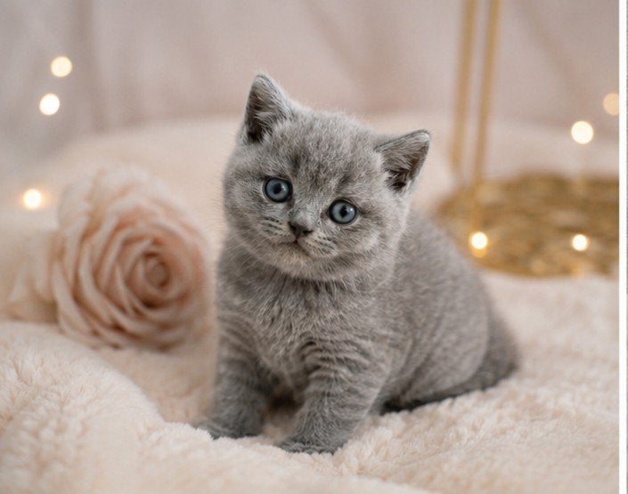 Britse korthaar kitten stamboom kittens Brits blauw, Meerdere dieren