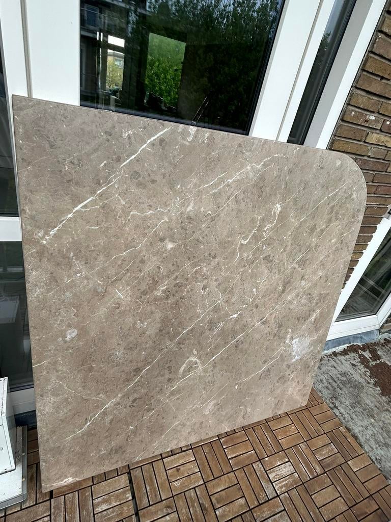 Gratis - Marmeren keukenblad 1.5x1.5M, Huis en Inrichting, Keuken | Keukenelementen, Ophalen, Zo goed als nieuw, Minder dan 100 cm