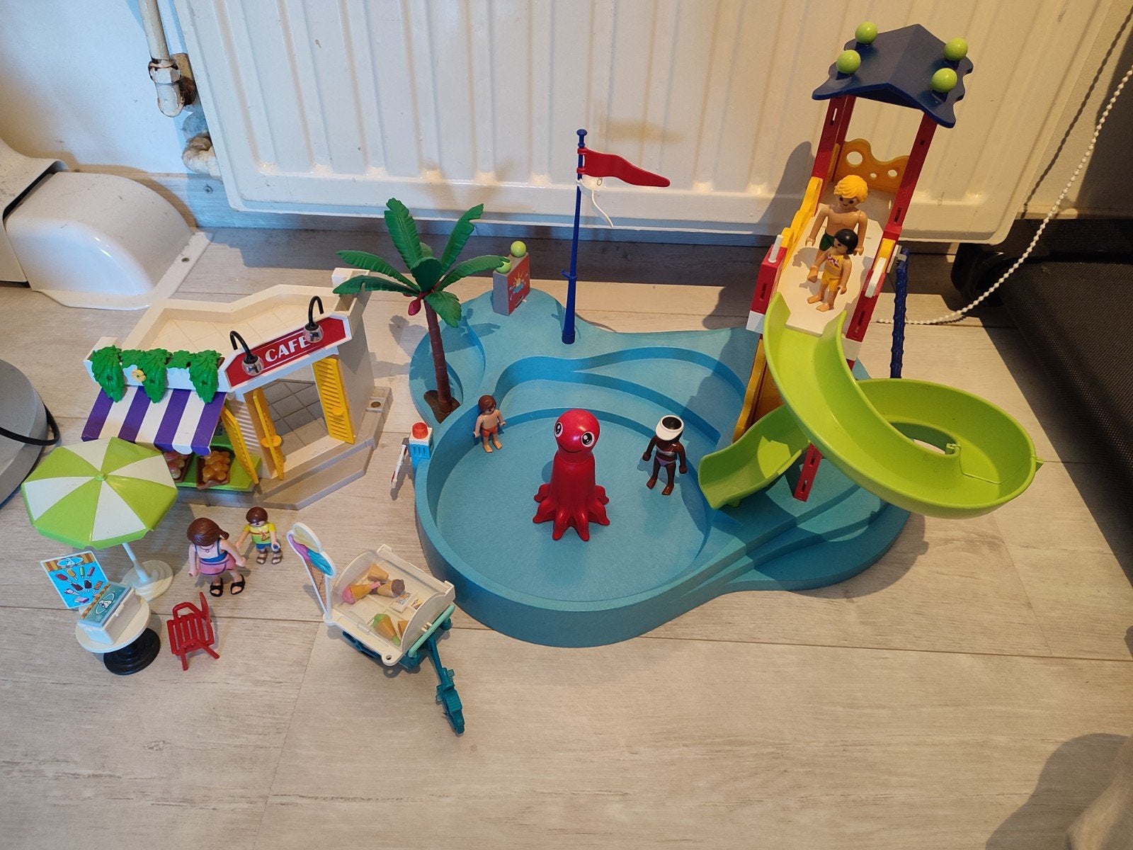 Playmobil Waterpark 70115, Ophalen of Verzenden, Zo goed als nieuw, Complete set, Overige typen