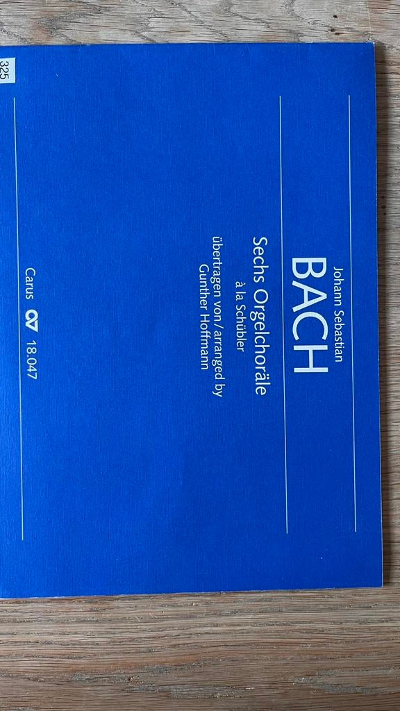 JS Bach - sechs orgelchorale à la Schubler, Orgel, Klassiek, Ophalen of Verzenden, Zo goed als nieuw