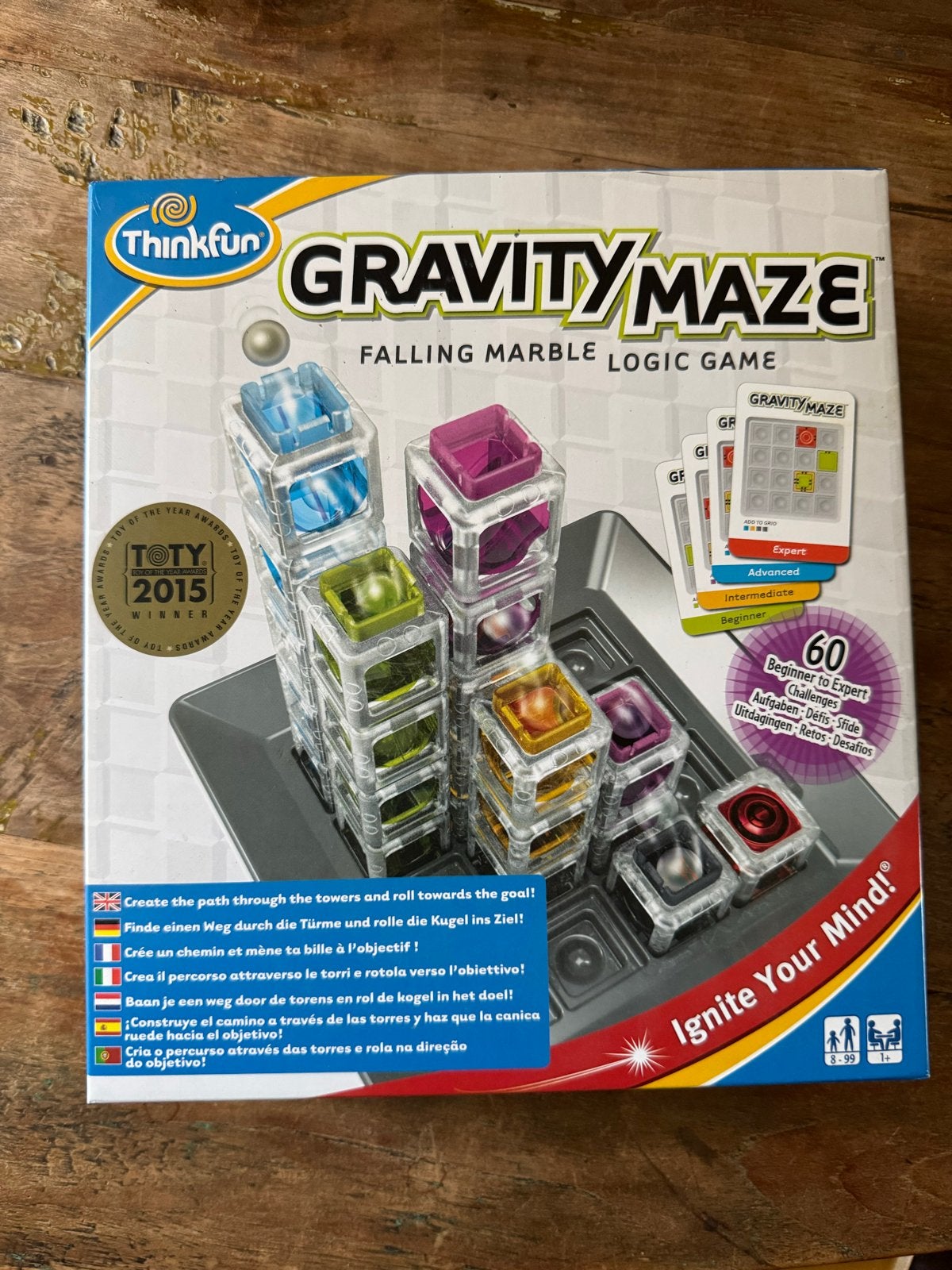 Nieuw: Thinkfun Gravity Maze - Logisch knikkerdoolhof spel, Een of twee spelers, Ophalen of Verzenden, Zo goed als nieuw