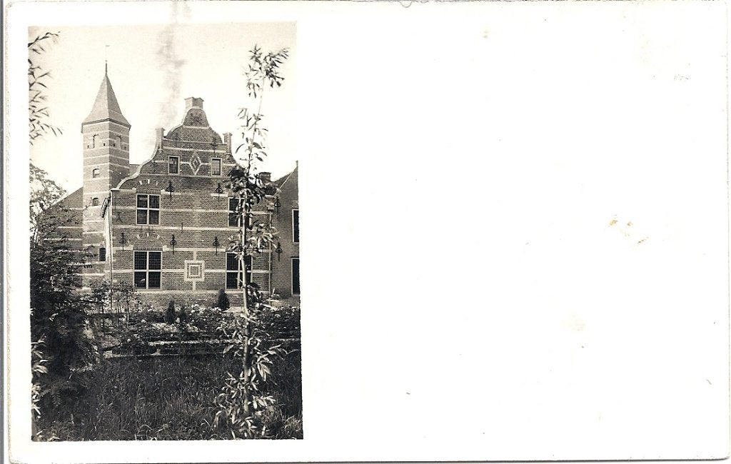 Oude Fotokaart Schelluinen Pastorie (mooi), Verzenden, 1920 tot 1940, Ongelopen, Zuid-Holland