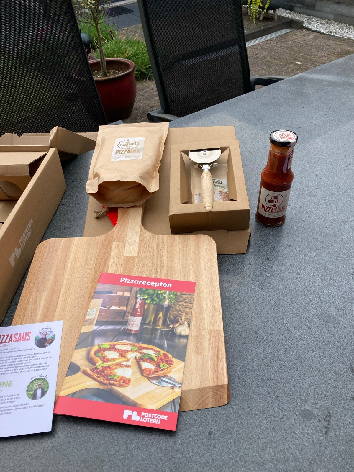 Pizza prijs - Compleet pakket voor de perfecte pizza, Overige typen, Hout, Nieuw, Ophalen of Verzenden