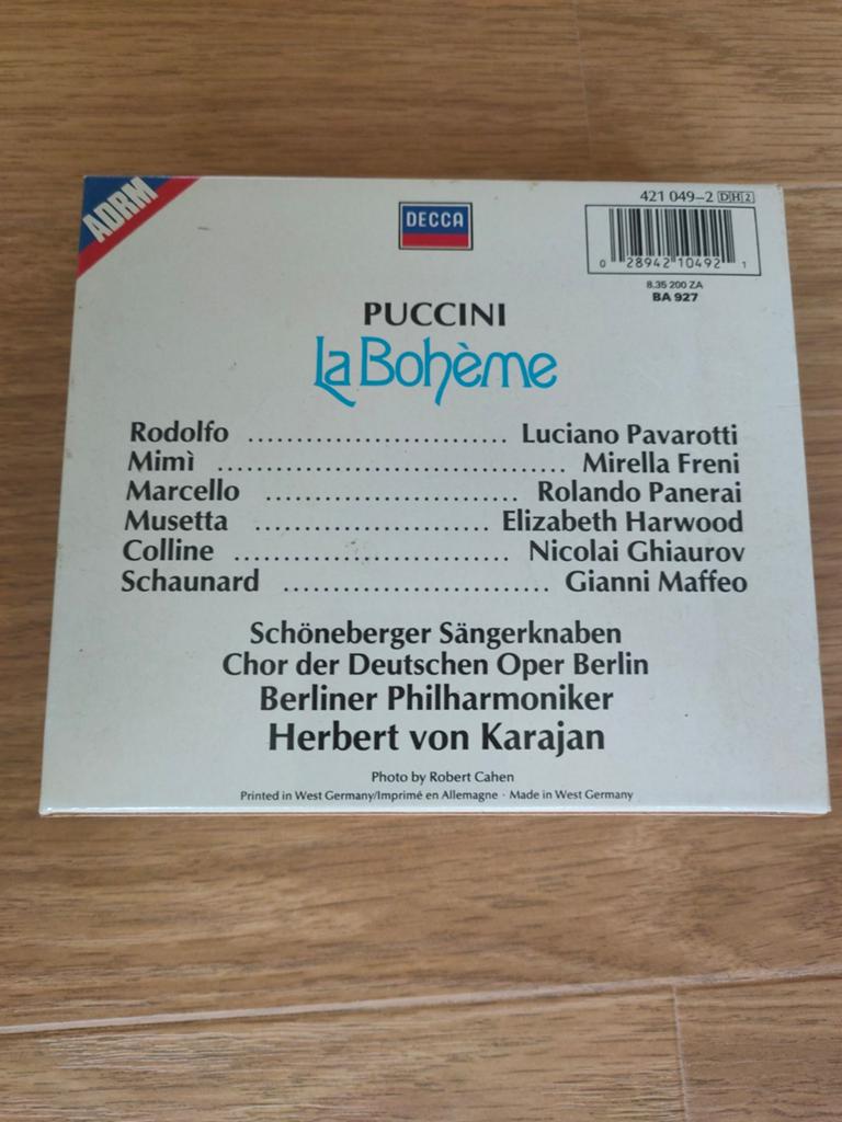 La Boheme Puccini, Ophalen of Verzenden, Barok, Zo goed als nieuw, Opera of Operette