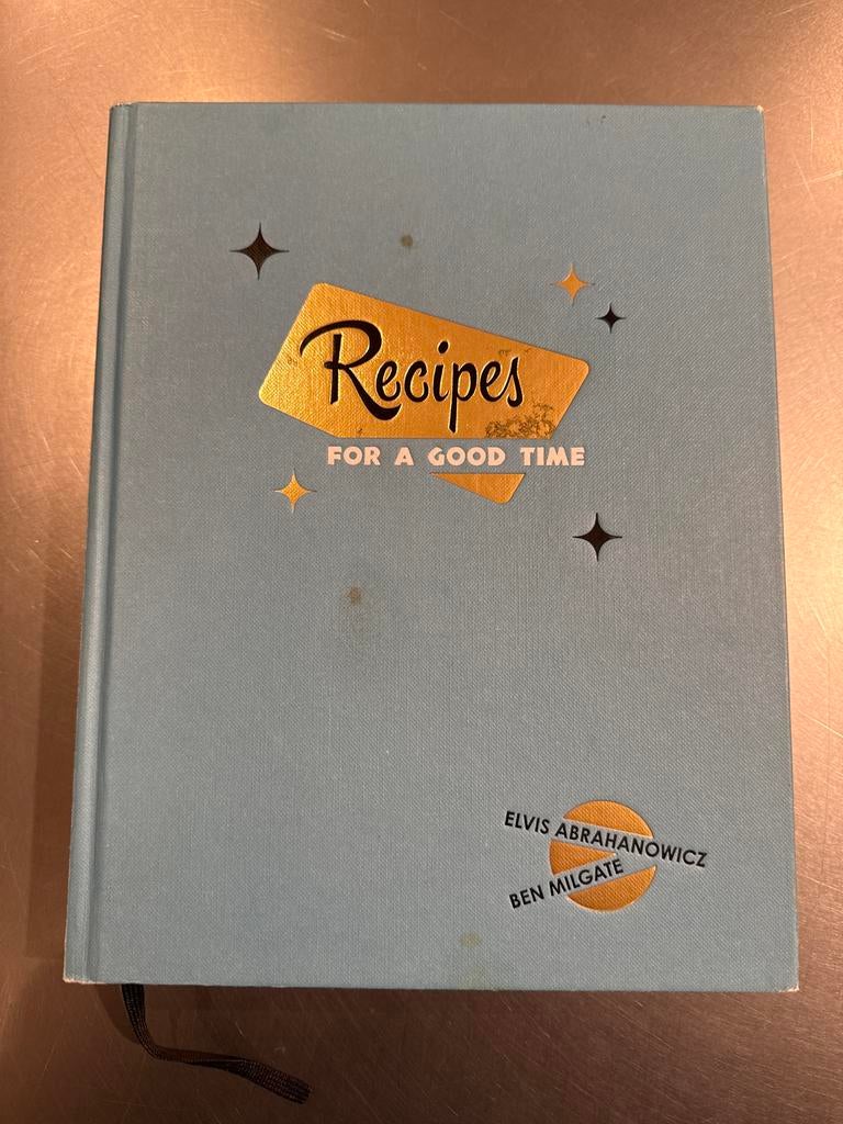 Recipes for a Good Time - Kookboek van Elvis Abrahamanowicz, Ophalen of Verzenden, Zo goed als nieuw