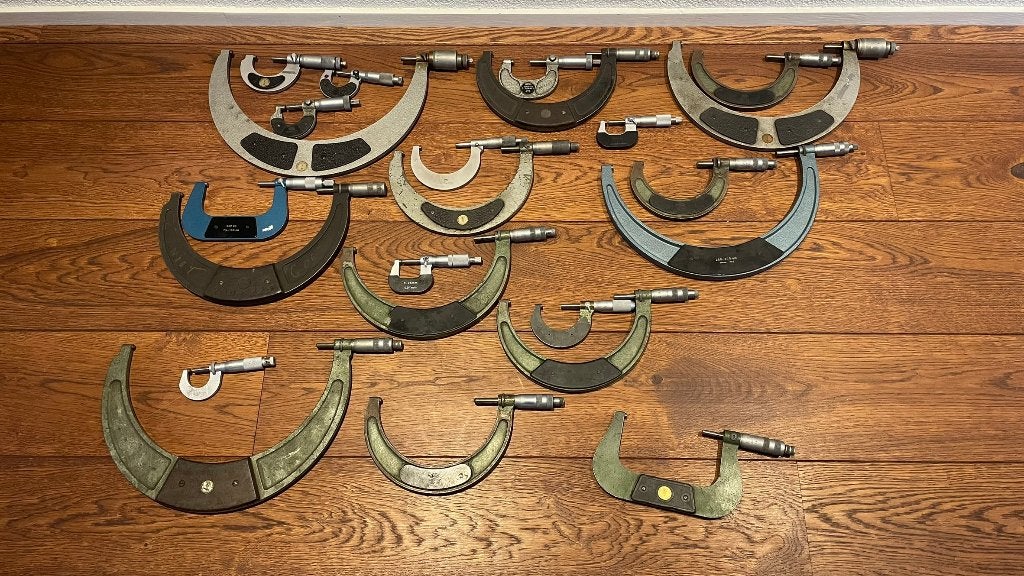 Opruiming! Diverse schroefmaten micrometers meetklokken!, Doe-het-zelf en Verbouw, Meetapparatuur, -, Ophalen of Verzenden, Zo goed als nieuw