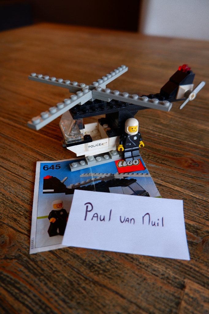 Lego 645 police helicopter Bieden, Compleet, Lego, Ophalen of Verzenden, Complete set