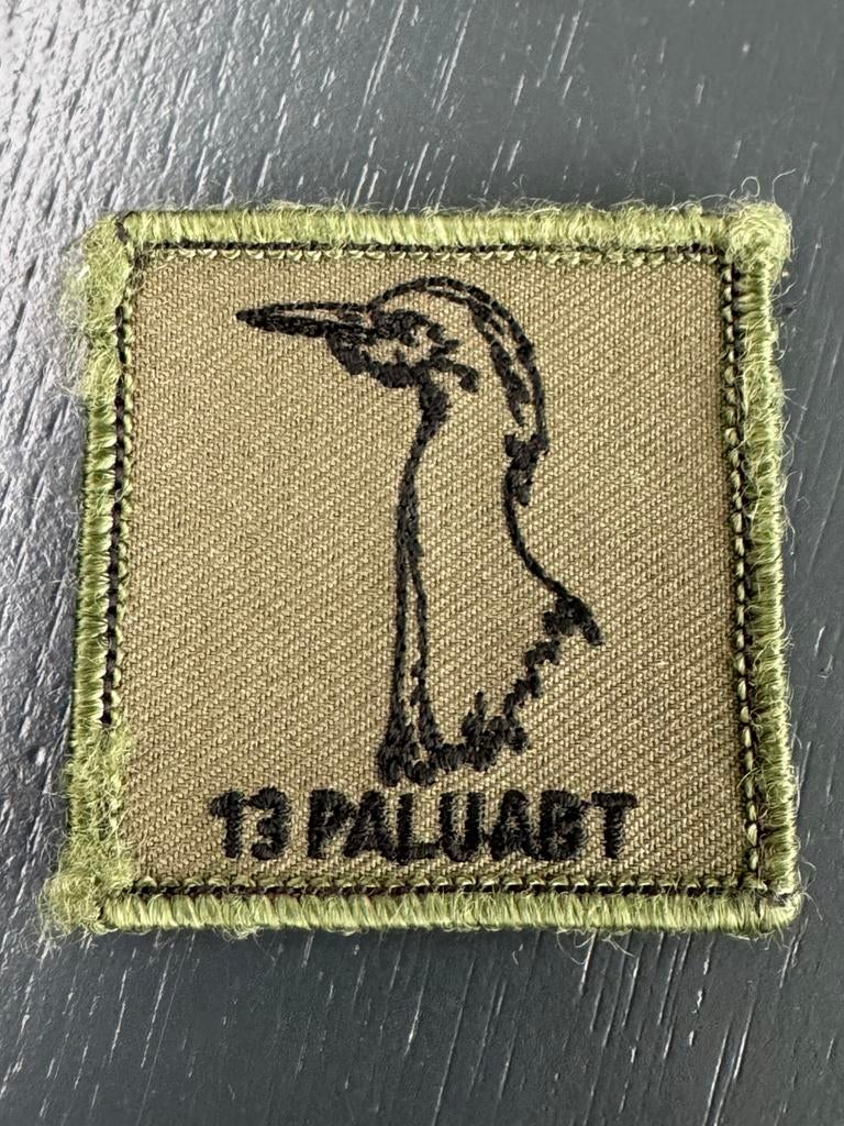 KL borstembleem 13 PALUABT, Ophalen of Verzenden, Landmacht, Nederland, Embleem of Badge