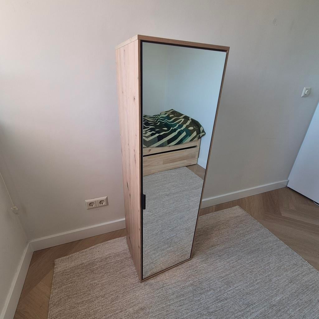 Kledingkast met spiegeldeur, Ophalen, Nieuw, 50 tot 75 cm, 200 cm of meer