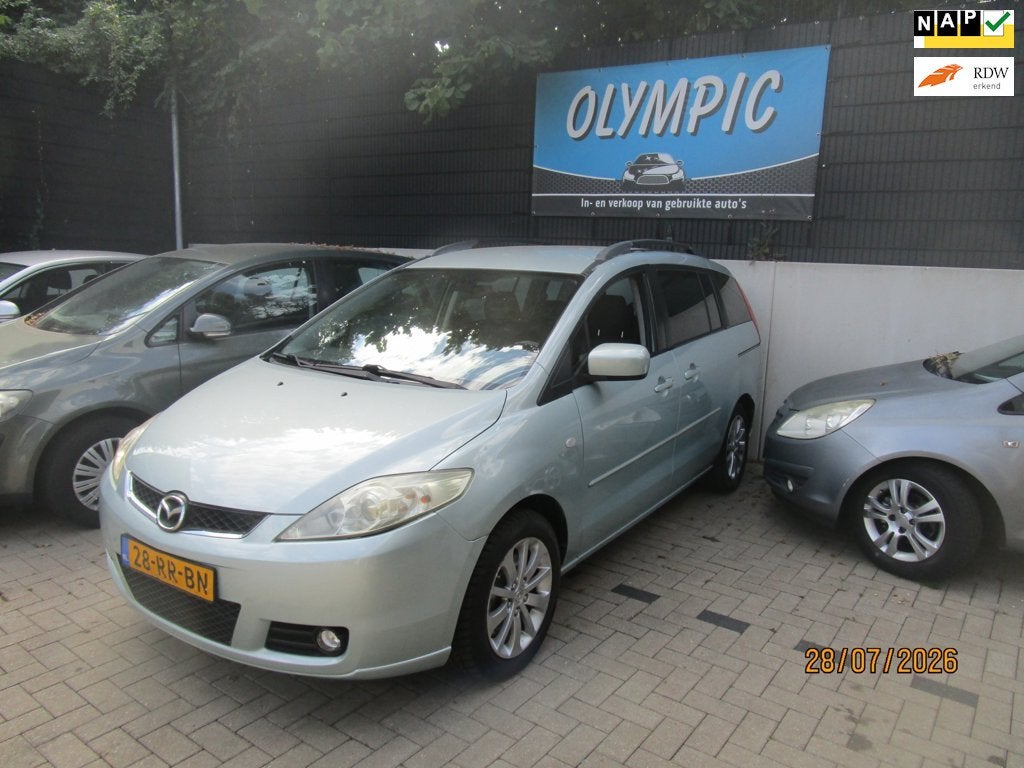 Mazda 5 1.8 Executive 7 PERSOONS +Nieuwe Apk, Auto's, Mazda, Gebruikt, 1370 kg, 4 cilinders, Automatische klimaatregeling