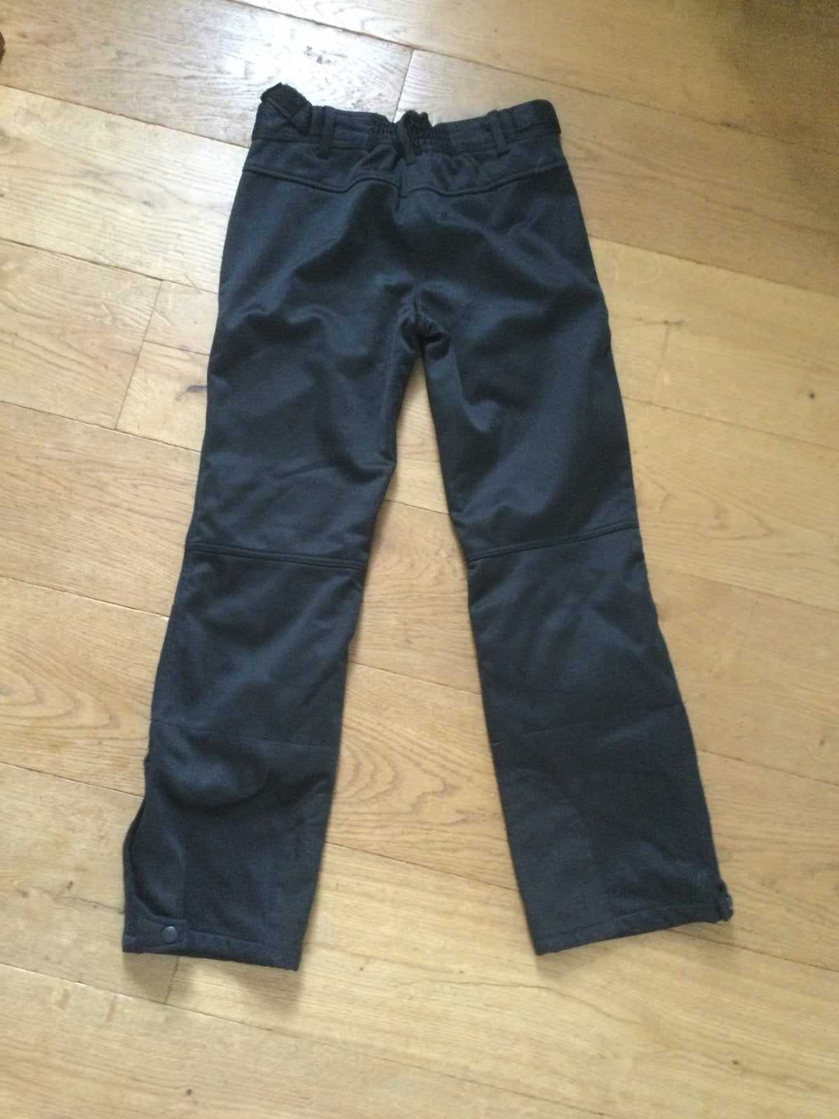 Zwarte skibroek, fijne elastische stof - Maat 36 (S), Ophalen of Verzenden, Zo goed als nieuw, Maat 36 (S), Broek