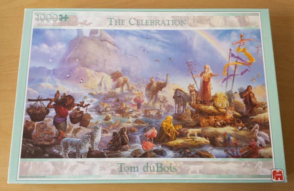 Puzzel The Celebration - Tom duBois - 1000 stukjes - Jumbo, Hobby en Vrije tijd, Ophalen of Verzenden, 500 t/m 1500 stukjes, Gebruikt