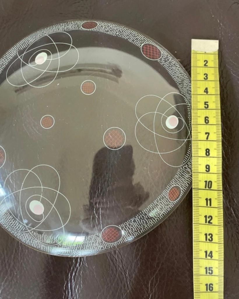 Vintage HEYE Filigran Glas Sputnik Serveerschaal 1950s, Ophalen of Verzenden