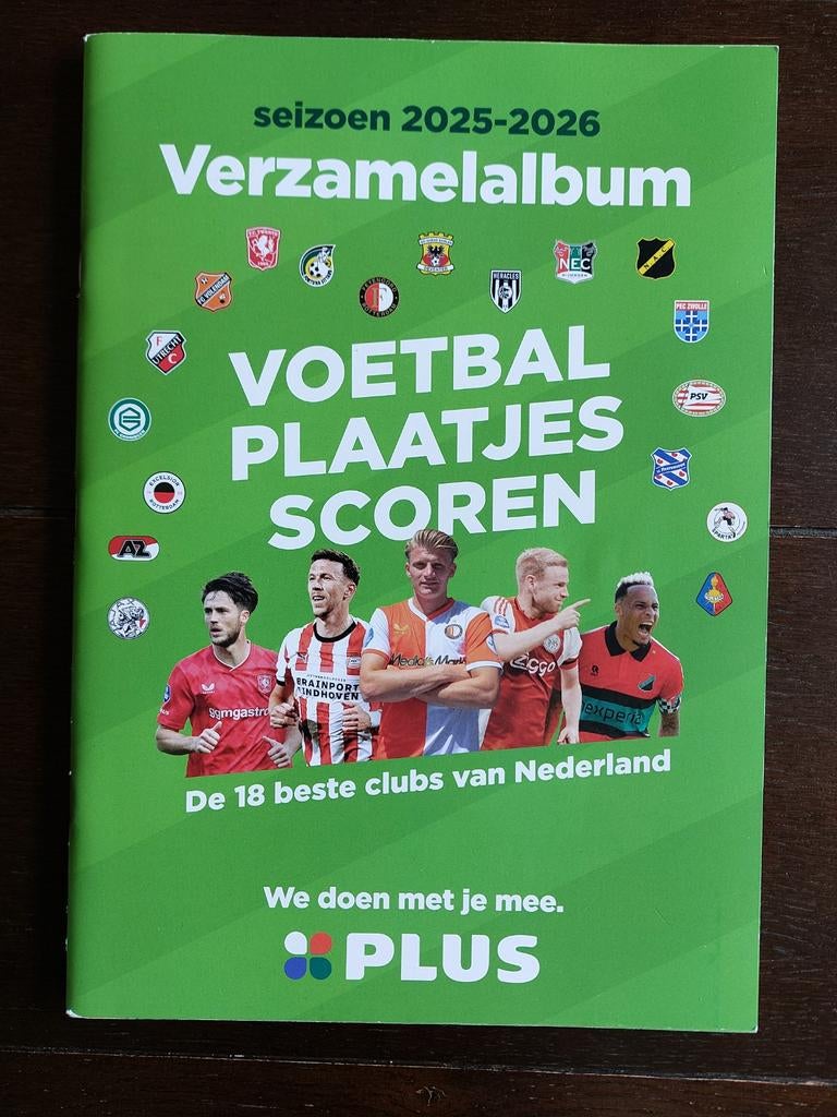 PLUS Voetbalplaatjes Verzameling 2025-2026 (bijna compleet), Ophalen of Verzenden, Zo goed als nieuw, Overige binnenlandse clubs