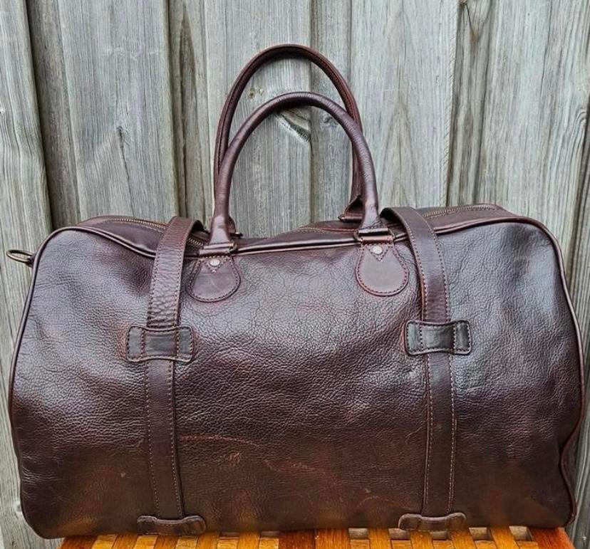 Leren weekendtas -  Reistas Ruim en stijlvol. Nieuw, Sieraden, Tassen en Uiterlijk, Tassen | Reistassen en Weekendtassen, 40 tot 60 cm