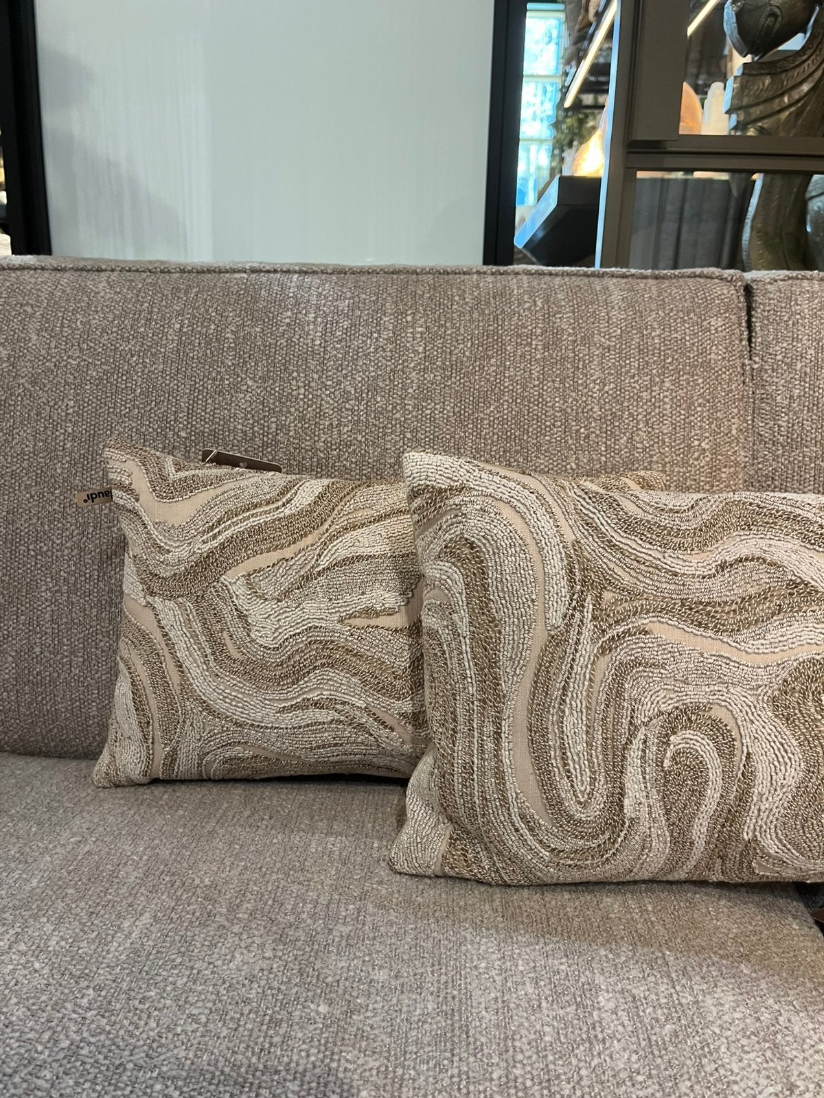 Nieuwe Claudi kussens, Wasbaar, Beige, Nieuw, Ophalen of Verzenden