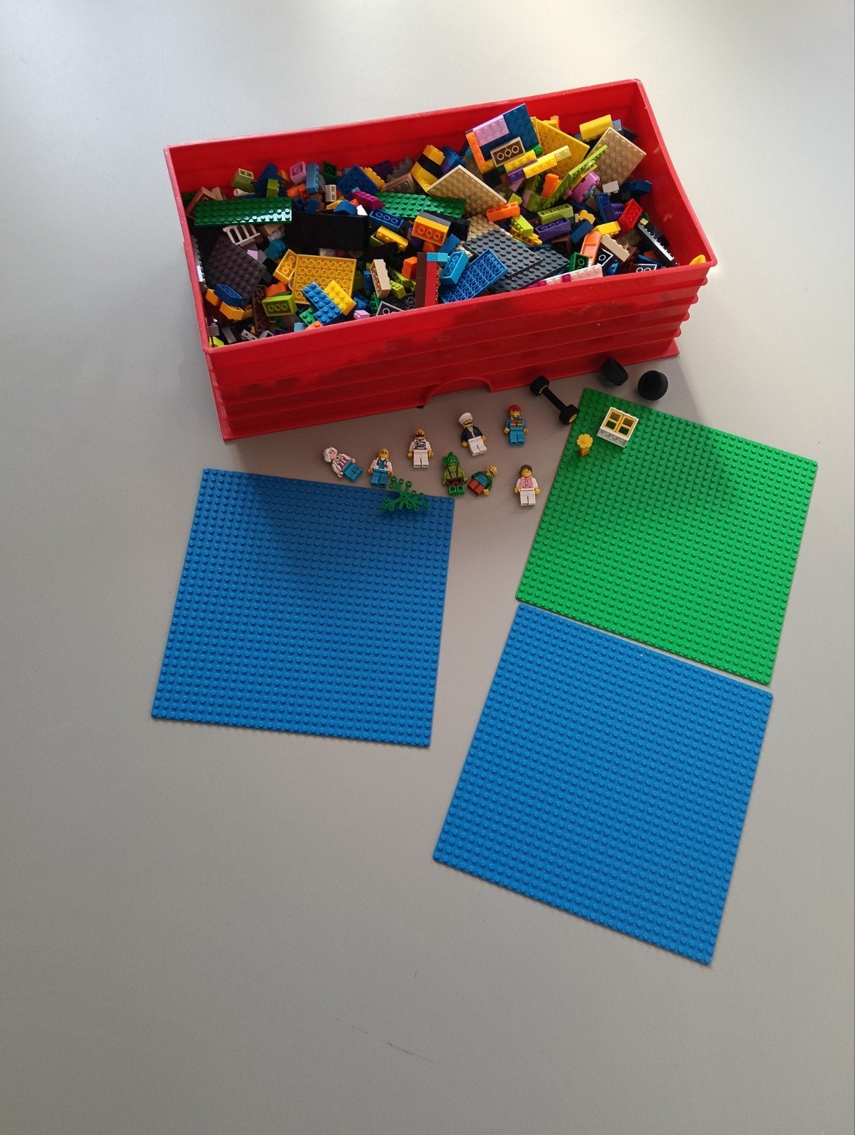 Grote LEGO collectie met grondplaten en minifiguren, Kinderen en Baby's, Speelgoed | Duplo en Lego, Gebruikt, Lego, Ophalen of Verzenden