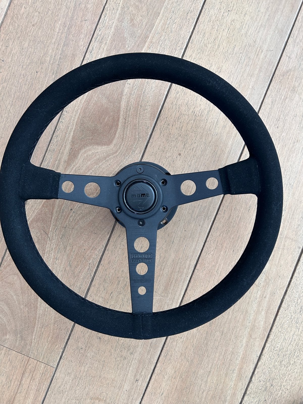 Alfa 916 spider / gtv neiuw Momo Black Stuur incl naaf, Ophalen of Verzenden, Nieuw, Universele onderdelen