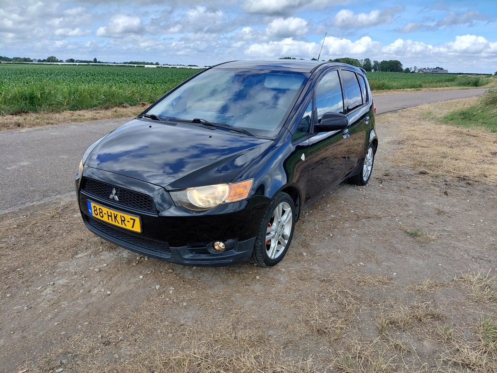 Mitsubishi Colt 1.3 CZ5 2009 Zwart, Auto's, Mitsubishi, Stof, Origineel Nederlands, Handgeschakeld, Particulier