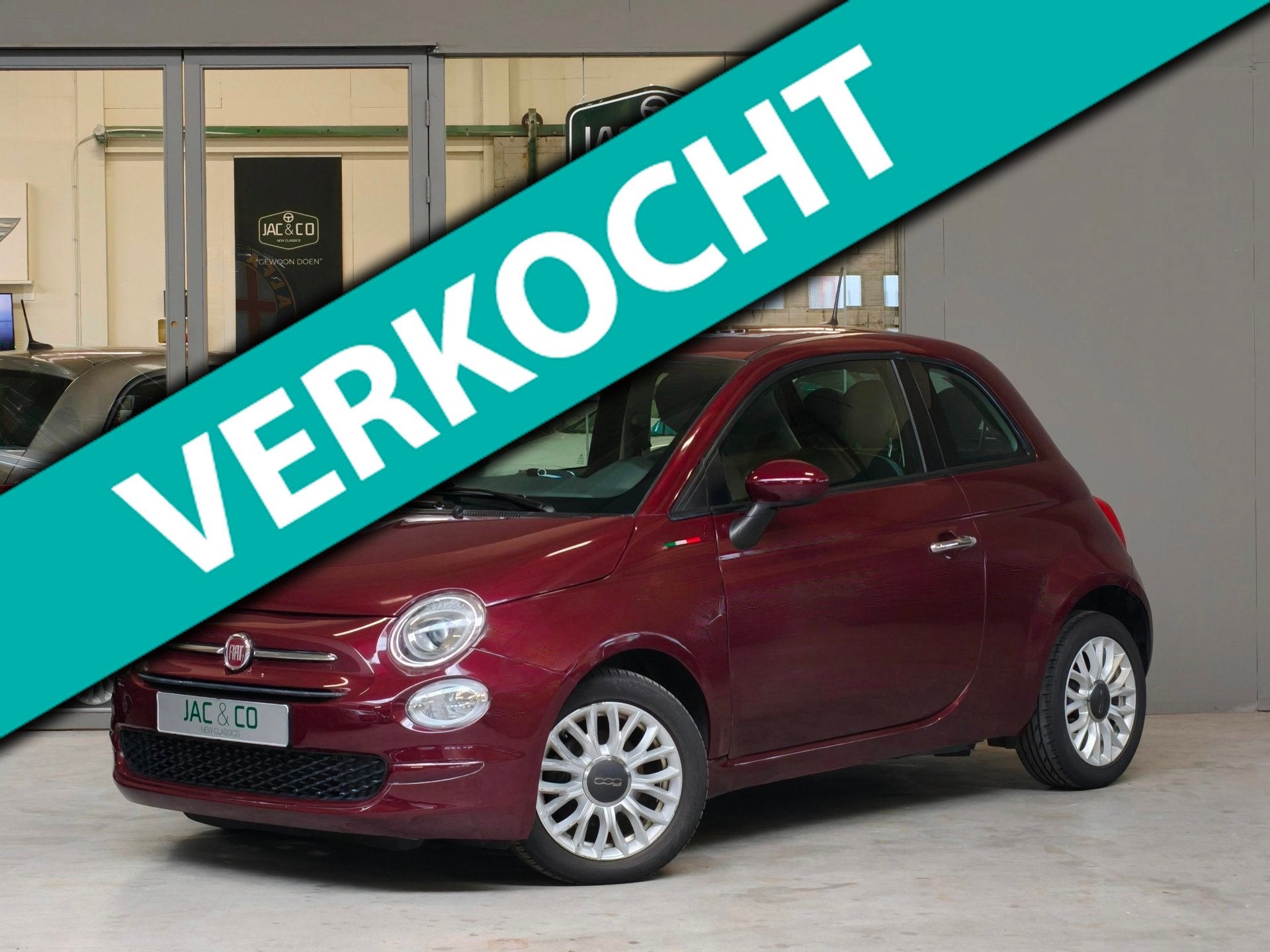 Fiat 500 0.9 T CARPLAY / ANDROID / SPOTIFY / AIRCO, Auto's, Stof, Gebruikt, Origineel Nederlands, Bedrijf