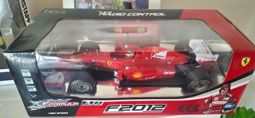 Ferrari alonso lim edition 2012 RC Auto 1:18 - Nieuw in doos, Elektro, Nieuw, Ophalen of Verzenden, Auto onroad