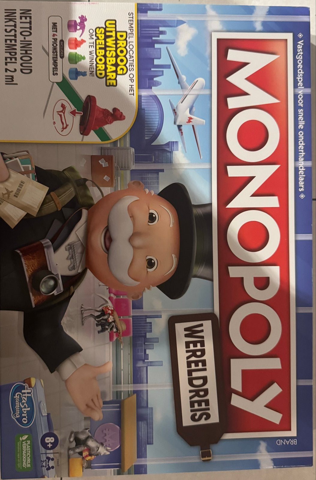 Monopoly Wereldreis - Ontdek de wereld!, Hobby en Vrije tijd, Gezelschapsspellen | Bordspellen, Drie of vier spelers, Ophalen of Verzenden
